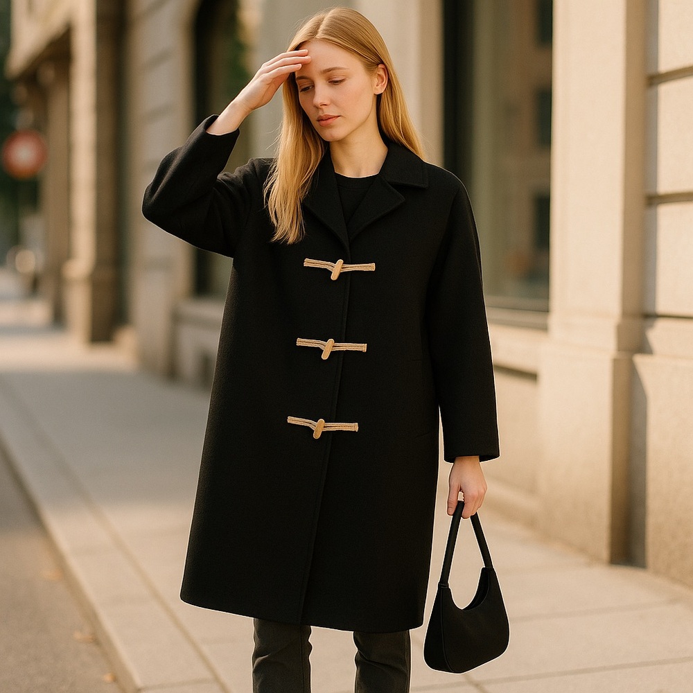 NWT ZARA Wool Toggle Coat ZW Limited Edition 3057/783 Bloggers Fave  Medium